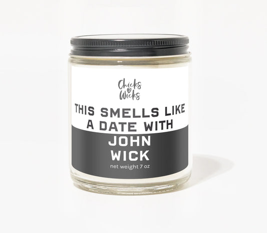 This Smells Like a Date with John Wick Candle