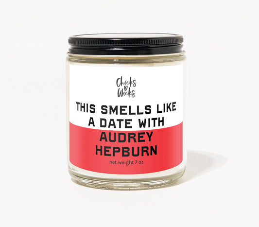 This Smells Like a Date with Audrey Hepburn Candle