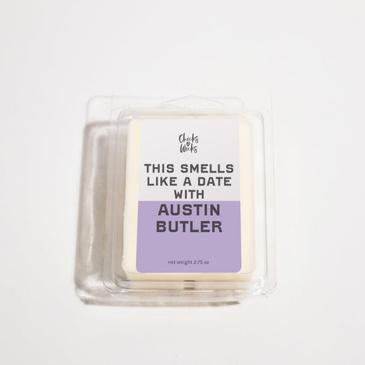 This Smells Like a Date with Austin Butler Wax Melt - Chicks Love Wicks Actor inspired candle, Austin Butler, Celebrity scent candle, Elvis candle, Elvis Presley, Iconic, Smells Like Candle, This Smells Like, Wax Melt