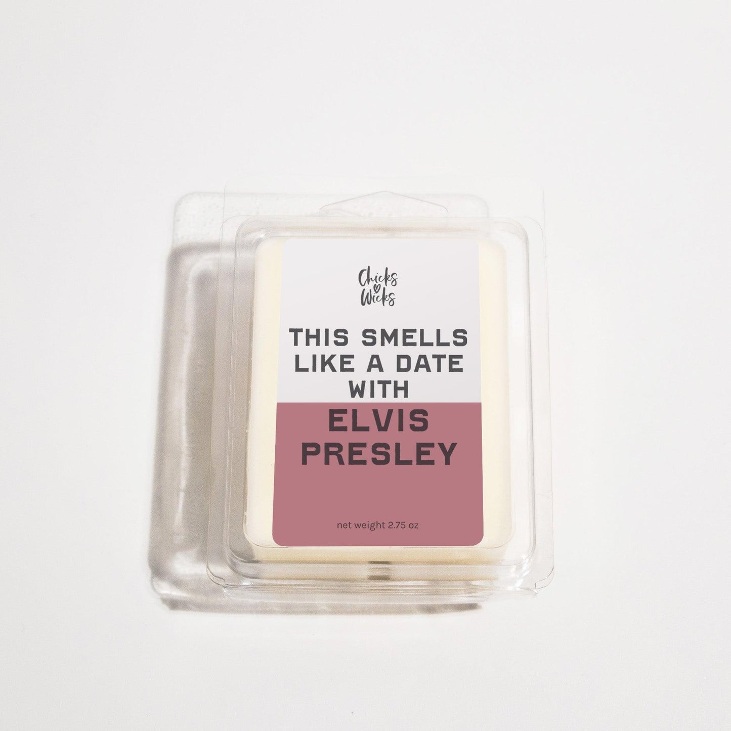 This Smells Like a Date with Elvis Presley Wax Melt - Chicks Love Wicks Elvis candle, Elvis Presley, Smells Like Candle, The king of rock n roll, This Smells Like, Wax Melt