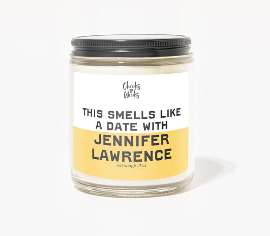 This Smells Like a Date with Jennifer Lawrence Candle