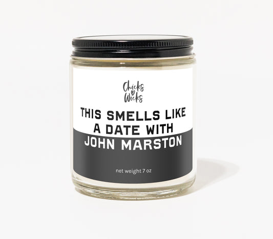 This Smells Like a Date with John Marston Candle