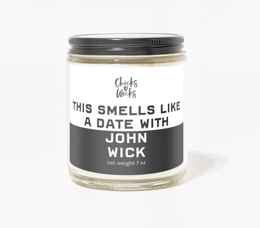 This Smells Like a Date with John Wick Candle