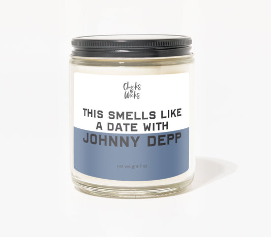 This Smells Like a Date with Johnny Depp Candle