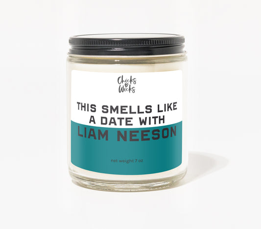 This Smells Like a Date with Liam Neeson Candle