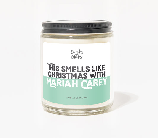 This Smells Like Christmas with Mariah Carey Candle