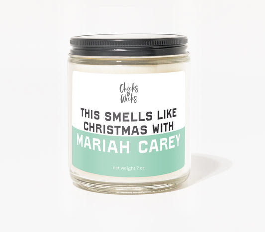 This Smells Like Christmas with Mariah Carey Candle